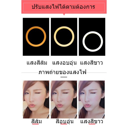 TUOPODA รุ่น TPD-668。ไฟกลม แต่งหน้า ไลฟ์สด 12นิ้ว.พร้อมขาตั้งไฟ2เมตร.(กล่องดำ)