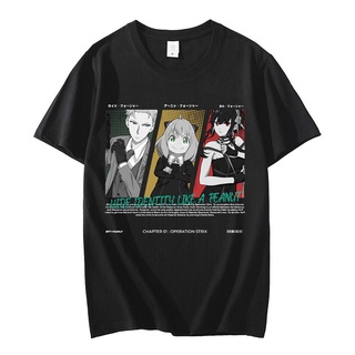 T-shirt  เสื้อยืดแขนสั้นลําลอง คอกลม พิมพ์ลายกราฟฟิคการ์ตูน Spy X Family Loid Forger Anya Forger Yor Forger แฟชั่นฤดูร้อ