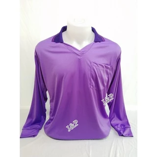 เสื้อคนงานแขนยาวคอวีมีปกและกระเป๋าสวมใส่สบาย