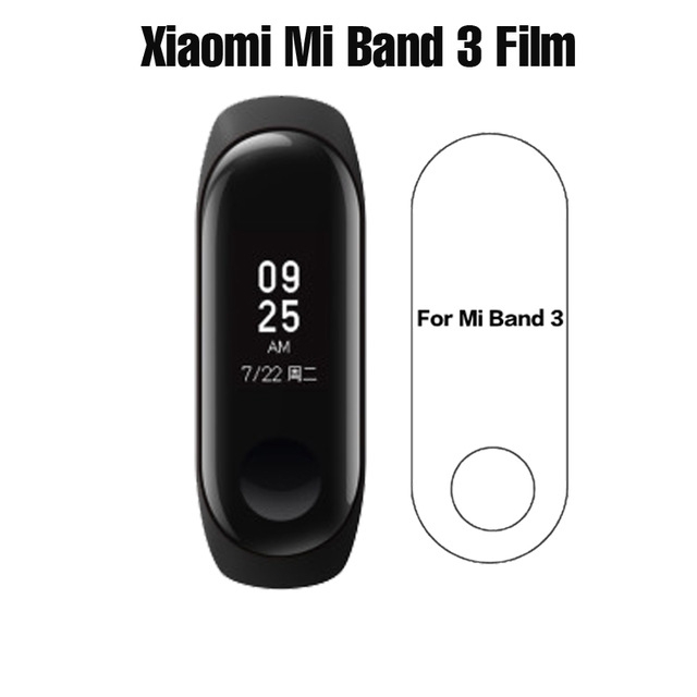 ฟิล์มกระจกฟิล์มกันรอยหน้าจอสําหรับ Xiaomi Miband 3 Mi Band 3