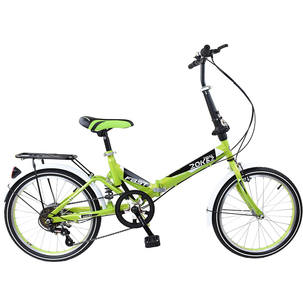 K-BIKE MAXX จักรยานพับได้ FOLDING BIKE 20 นิ้ว 6 Speed รุ่น 20K62 (New Design) เขียว