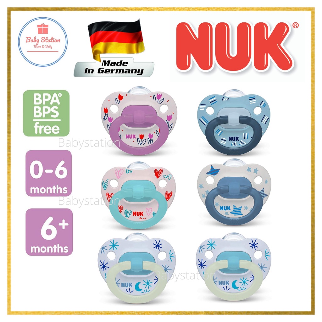 (ออกใบกำกับภาษีได้) จุกหลอก NUK Orthodontic Pacifier Value Pack