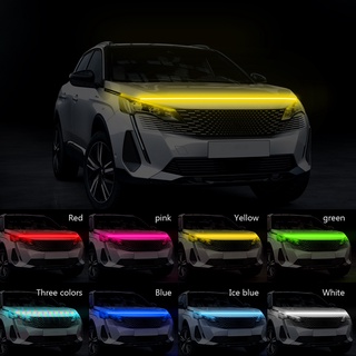 แถบไฟ led RGB DRL แบบยืดหยุ่น สําหรับตกแต่งรถยนต์ จํานวน 1 ชิ้น