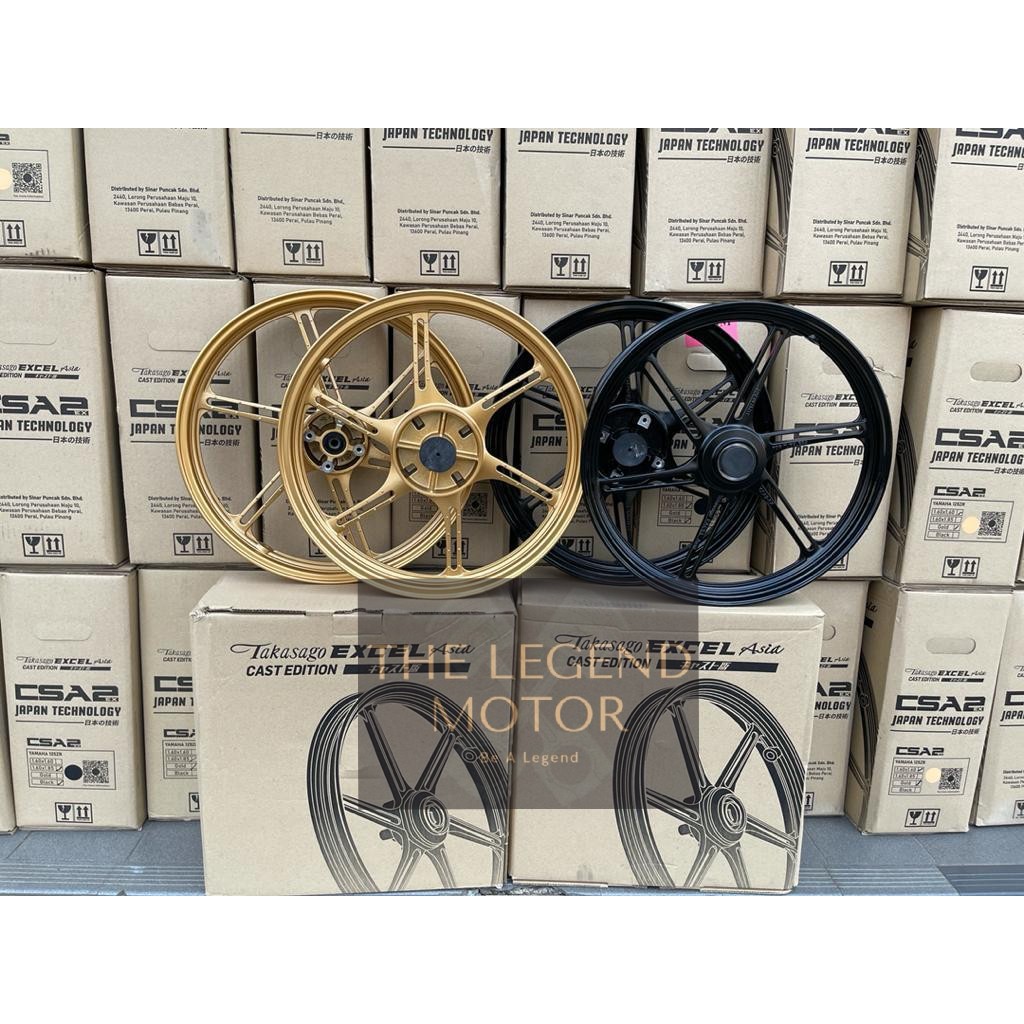 TAKASAGO EXCEL ASIA Sportrim Sport Rim Y15ZR Y15 YSUKU LC135 V1-V6 Y125ZR Y125Z Y125 125Z (BEARING +