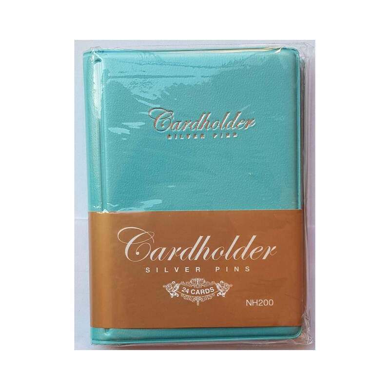 สมุดเก็บนามบัตรหนังเทียม แนวตั้ง ขนาด 67 x 98 มม. เก็บได้ 24 ใบ CardHolder รุ่น NH200-001X คละสี
