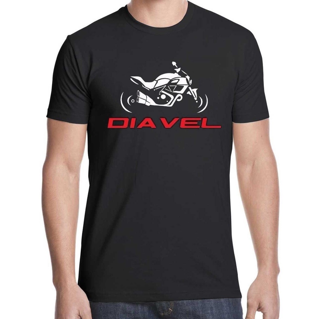 เสื้อยืดผู้ชาย2t-6xl Ducati Diavel รถจักรยานยนต์แฟชั่นระบายอากาศ