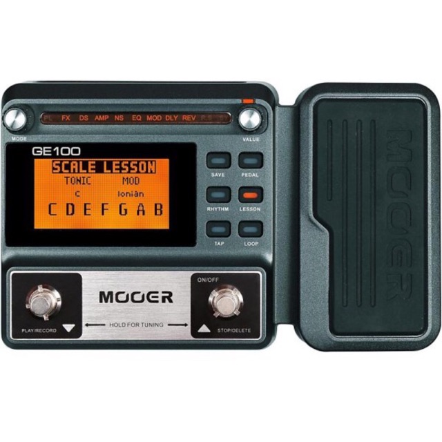 MOOER มัลติเอฟเฟคกีตาร์ รุ่น GE100 (Multi Guitar Effects, เอฟเฟคกีตาร์) แถมฟรี Adapter 9V(แถมสายแจ๊ค 1 เส้น)