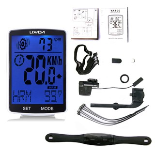 Lixada 3 In 1 เครื่องวัดความเร็ว แบบไร้สาย หน้าจอ Lcd สําหรับรถจักรยาน