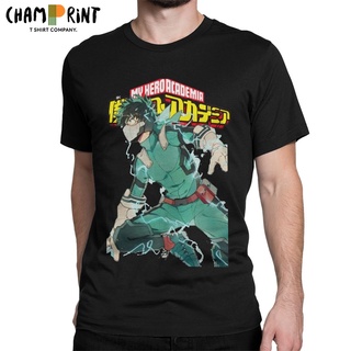 เสื้อยืด ผ้าฝ้ายแท้ พิมพ์ลายอนิเมะ Deku Full Cowl My Hero Academia สไตล์ญี่ปุ่น สําหรับผู้ชายS-5XL