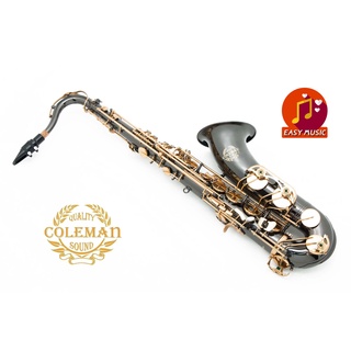 แซกโซโฟน Saxophone Tenor Coleman CL-337T Black Nickel Gold Bell