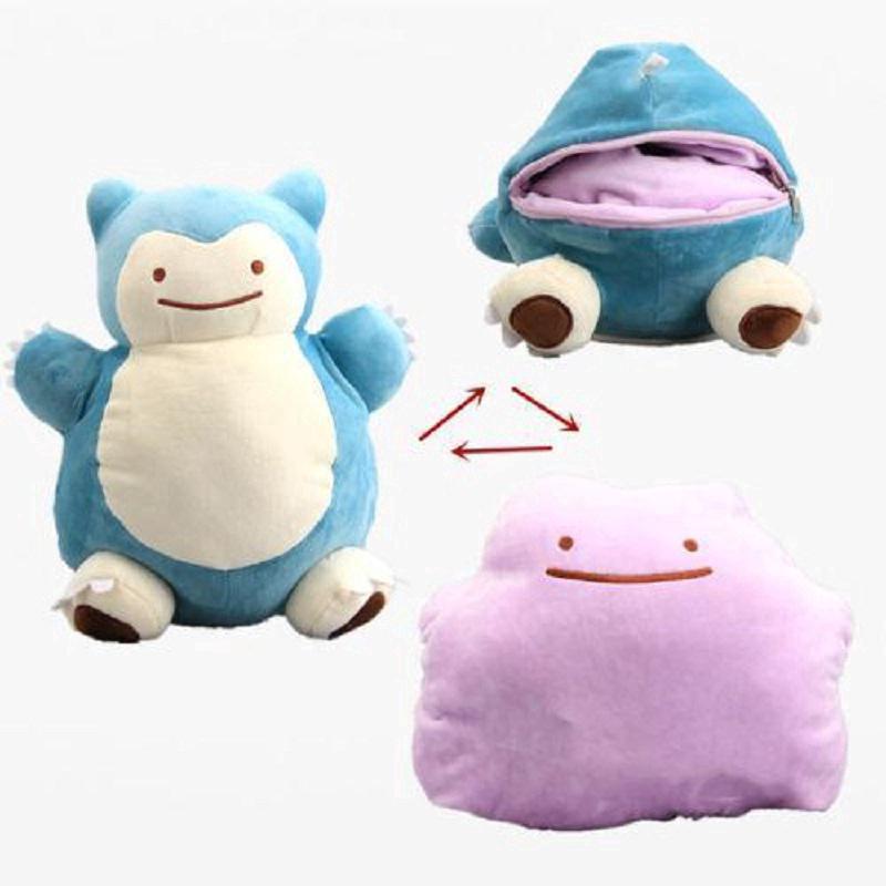 กระเป๋าสตางค์ลายของเล่นโปเกมอน Snorlax Ditto Metamon