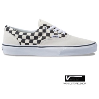 VANS ERA PRIMARY CHECK MARSHMALLOW BLACK SNEAKERS สินค้ามีประกันแท้