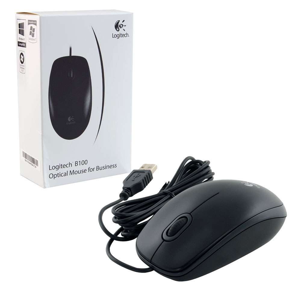 Logitech B100 Mouse USB , เมาส์ USB