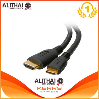 HDMI 1.5m 5ft High Speed HDMI 1.4 with Ethernet &amp; 3d A Type Male to mini C Type Male Slim Cable for SLR DC DV