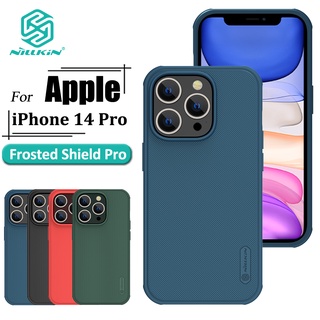 Nillkin Super Frosted Shield Pro เคส สําหรับ iPhone 14 Pro เคสโทรศัพท์ บางพิเศษ เคลือบด้าน TPU + PC ป้องกันลายนิ้วมือ กันกระแทก เคสด้านหลัง