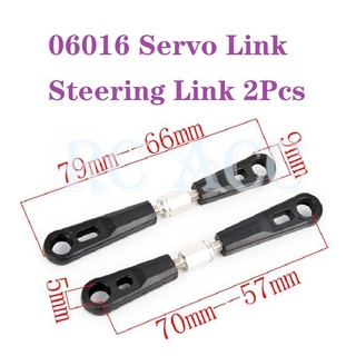 อะไหล่พวงมาลัยเซอร์โว 06016 สําหรับรถบังคับ HSP 1:10 94106 94107 94170 94166 94108 94188 94111 94111pro 94155 2 ชิ้น