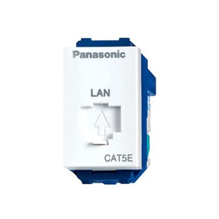 [พร้อมส่ง] HomeDoDee เต้ารับคอมพิวเตอร์ PANASONIC CAT5E WEG 2488 สีขาว เต้ารับสายไฟ เต้ารับ