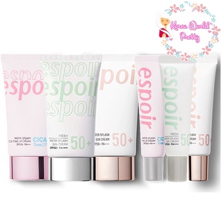 [Sep โค้ด 2JZNDG ลด 75B ขั้นต่ำ 300B วันที่ 1-30 ก.ย.2566] (สูตรใหม่!!) Espoir Water Splash Cica Tone Up Cream SPF50+ PA++++ /Sun Cream /Sun Fresh SPF50+PA++++ 60ml /20ml เบสสูตรน้ำปรับสีผิว