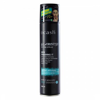 DCASH GLAMORIZE SETTING SPRAY ดีแคช แกลมเมอไรซ์ เซตติ้ง 400มล. สเปรย์แต่งทรงผม สูตรแข็งมาก อยู่ทรงนานพิเศษ