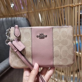 COACH 32445 SMALL WRISLETT IN COLORBLOCK SIGNATURE CANVAS