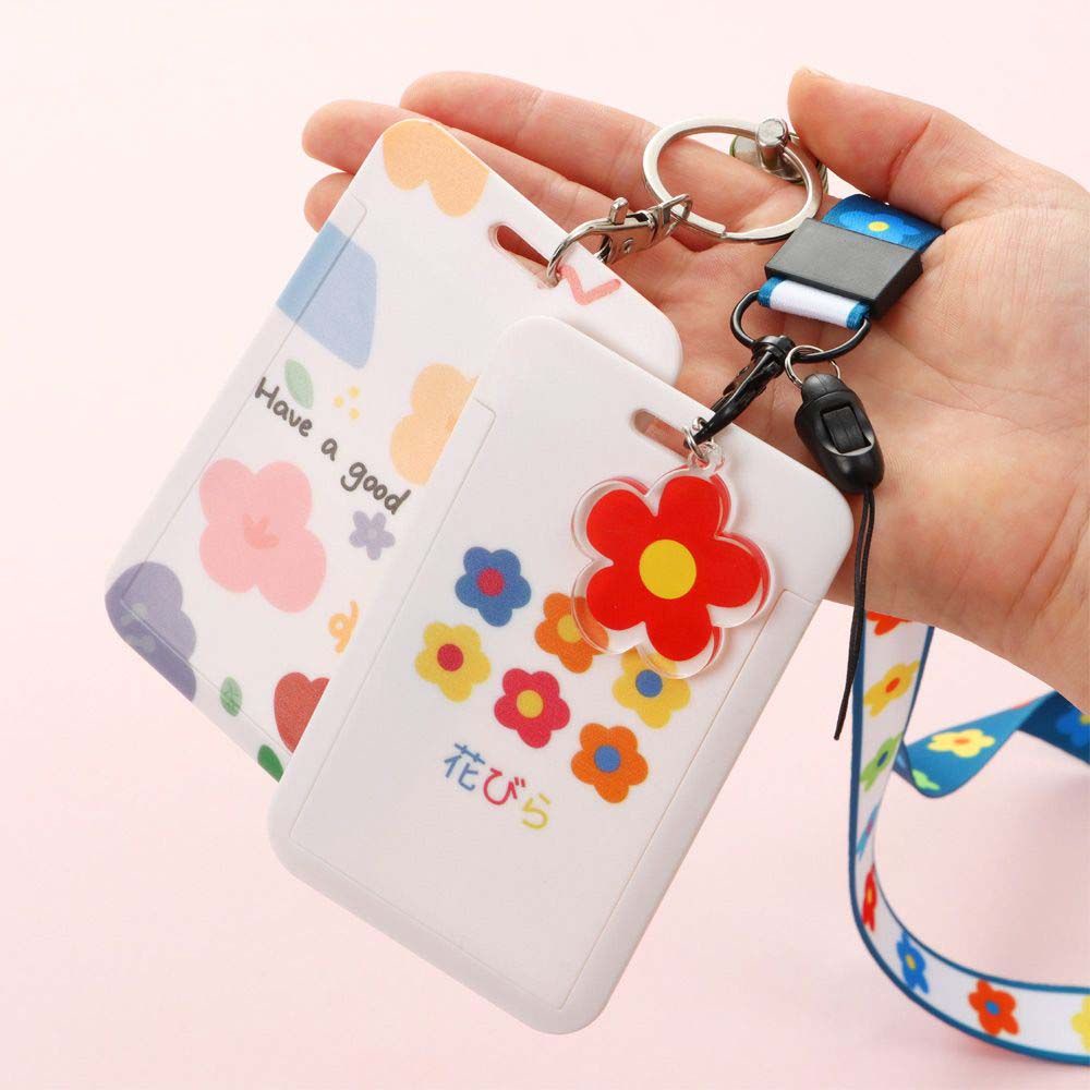 Qqmall กระเป๋าใส่บัตรเครดิตลายดอกไม้น่ารักสําหรับเด็ก - รูปที่ 3