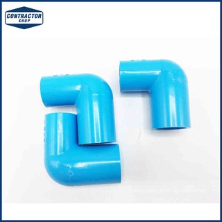 ข้องอ PVC พีวีซี 90 องศา ลด หนา-ฟ้า ตราช้าง ขนาด 3/4"x1/2" #REDUCING ELBOW 90-WS B (10ตัว/แพ็ค)