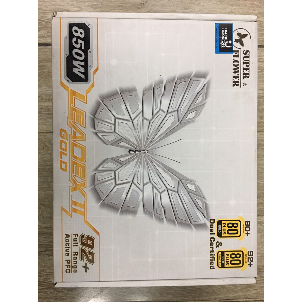 Super Flower LEADEX II GOLD 850W PSU 80+ Gold 140mm ฟาน ดำ