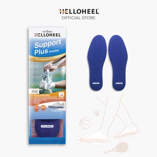 Helloheel แผ่นรองพื้นในรองเท้ากีฬา Support Plus Insoles  for Injury Prevention Made with Highest Grade Natural Rubber