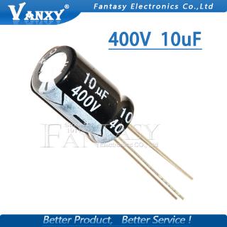 10PCS Higt quality 400V10UF 10*13mm 10UF 400V 10*13 Electrolytic capacitor