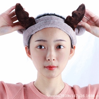 ที่คาดผมอาบน้ำ ที่คาดผมหูแมว แต่งหน้า ล้างหน้า เนื้อผ้านุ่ม ลายการ์ตูน