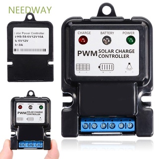 NEEDWAY PWM Solar Panel Charge Controller Useful Solar Controllers Battery Charger Auto Home Improvement 6V 12V 10A Durable Regulator Controller Battery Regulator/Multicolor