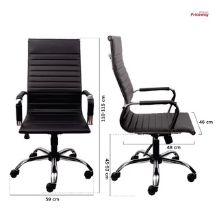 Sastake เก้าอี้สำนักงานหนัง PU ปรับระดับได้ มีล้อเลื่อน นั่งสบาย รุ่น OS-10 Office Chair