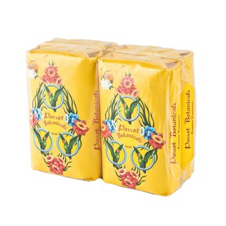 พฤกษา สบู่นกแก้วมะลิ สีเหลือง 110 กรัม 4 ก้อน x 1 แพ็ค Botanical Soap Parrot Yellow Jasmine 110g. 4pcs x 1 pack.