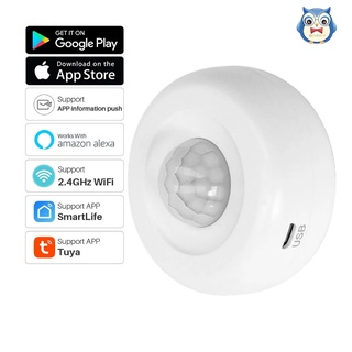 Tuya PIR-LR03 สมาร์ท WiFi PIR Motion Detector เซ็นเซอร์อินฟราเรดการเคลื่อนไหว Body Sensor ทำงานร่