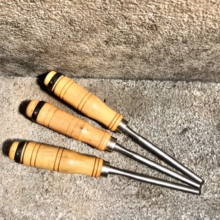 Wood Chisel สิ่วโกบ สิ่วโค้ง สิ่วเล็บมือ สิ่ว เครื่องมือเเกะสลัก สิ่วด้ามไม้ ขนาด1/4