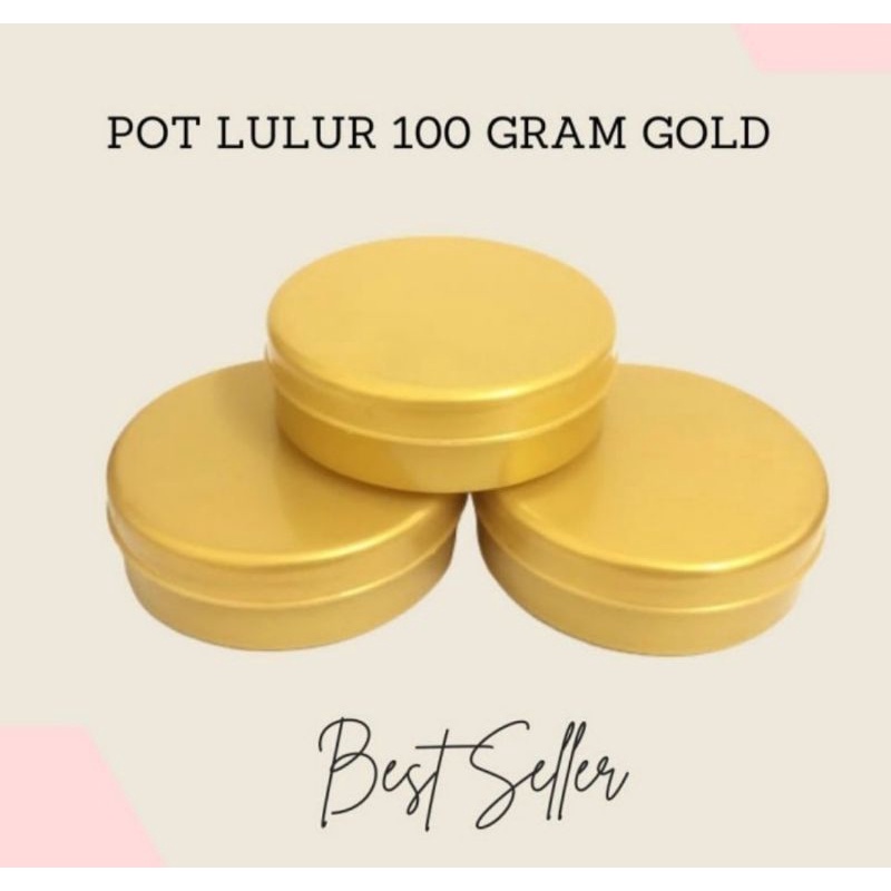 100 กรัม Gold Body Scrub หม้อ 100Gr Gold Body Scrub หม้อ 100Gr ผงทองคอนเทนเนอร์ 100gr หม้อ Pomade 10