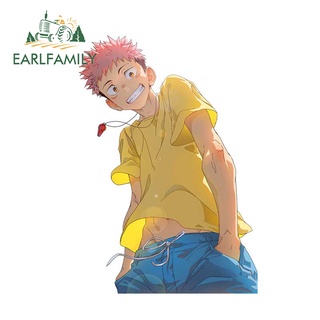 Earlfamily สติกเกอร์แฟชั่น ลาย Jujutsu Kaisen 13 ซม. x 8.7 ซม. สําหรับตกแต่งรถยนต์ รถจักรยานยนต์ เซิร์ฟบอร์ด