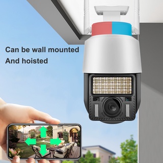 กล้องวงจรปิด C166 4G wifi 1080P 4G WIFI กล้องวงจรปิด cctv สีเต็ม Night Vision กลางแจ้ง กันน้ำ 4G SIM PTZ 360° outdoor IP