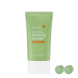 Cure Aqua Mild Soothing Sun Gel ครีมกันแดด 50 มล. + 2X 3.5 กรัม X 2p