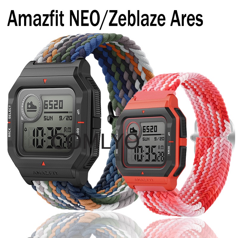 Amazfit Neo / Zeblaze Ares สายนาฬิกาข้อมือ ไนล่อน ยืดหยุ่น นุ่ม สมาร์ทวอทช์ สายรัดปรับได้