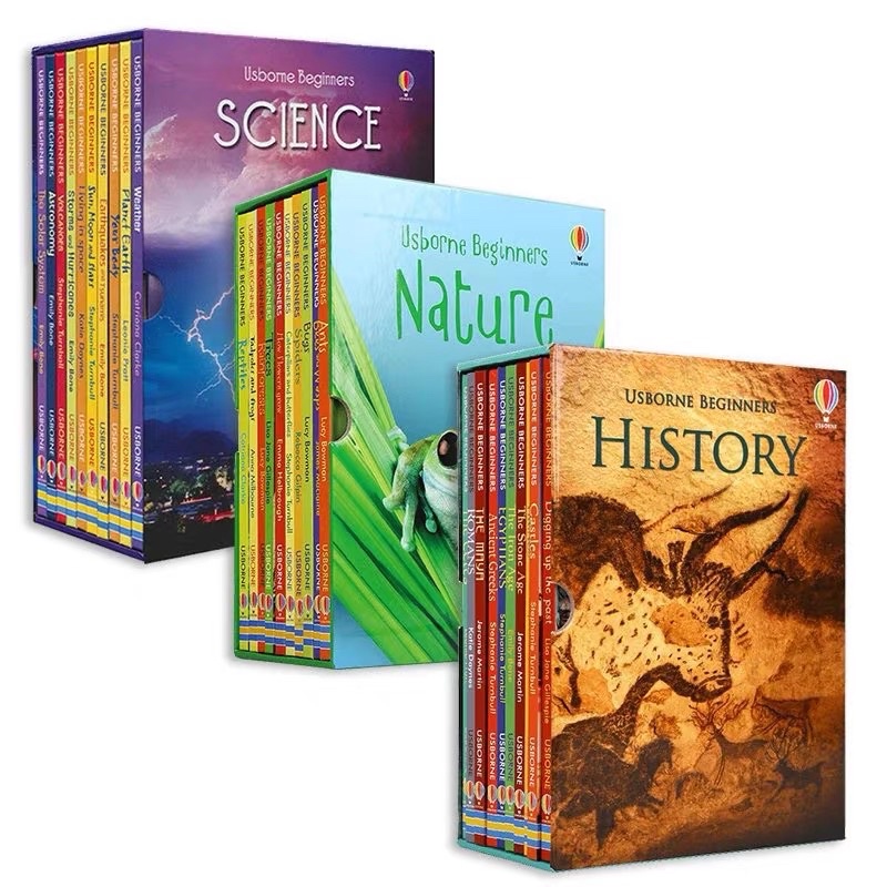 Usborne Beginners SCIENCE / HISTORY / NATURE / ANIMALS ,10 Hardcover Books Set