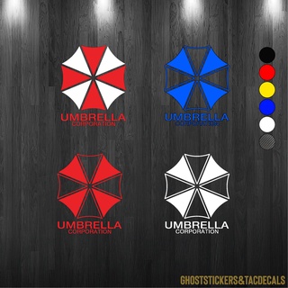 01สติกเกอร์โลโก้Umbrella Corporation งานตัด Resident Evil/Bio Hazard แต่งรถ มอเตอร์ไซค์ สะท้อนแสง3M