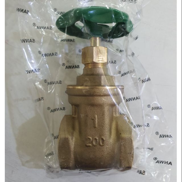 SANWA ประตูน้ำทองเหลือง 1" ของแท้100%