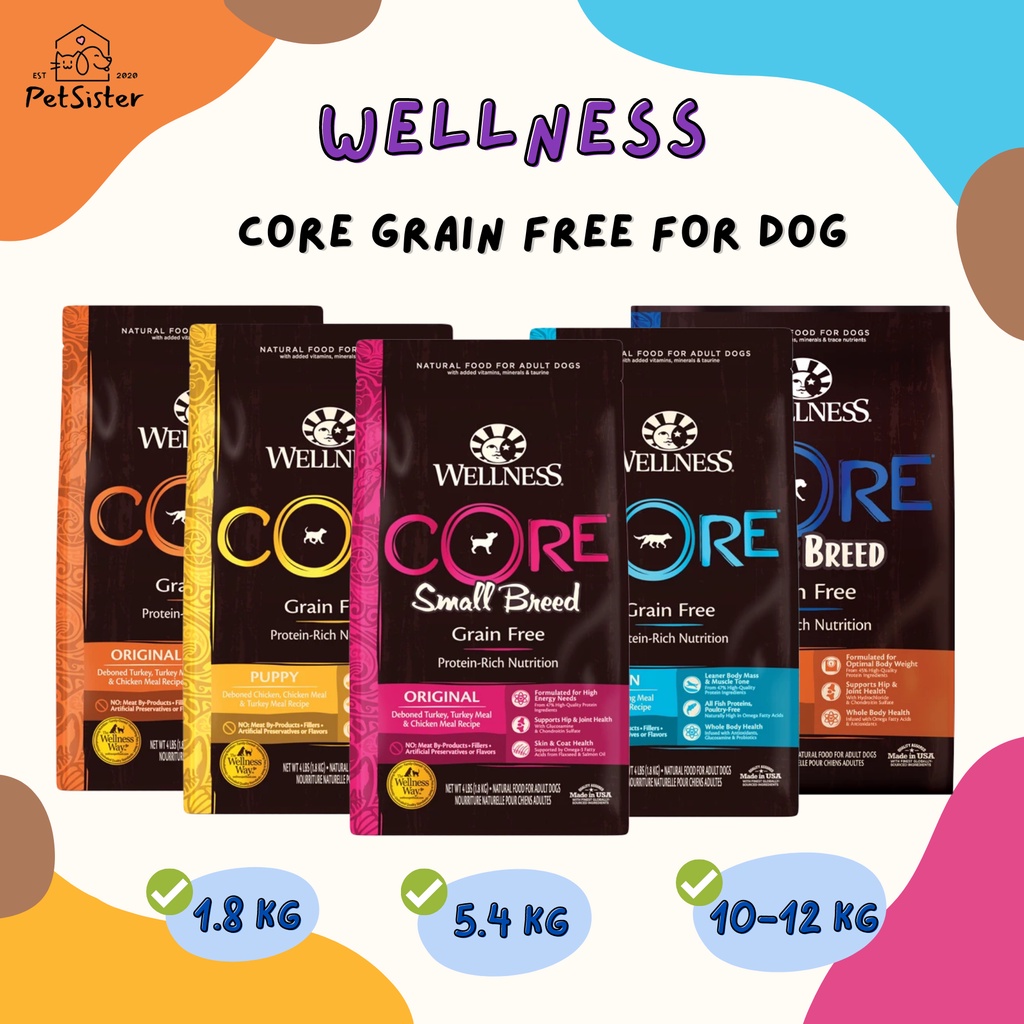 🐶 Wellness CORE Dry Dog Food อาหารสุนัขเกรดพรีเมี่ยม x Petsister