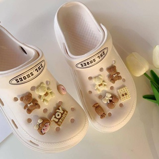 【😍Ooyoudo】หัวเข็มขัด อุปกรณ์เสริม INS jibz ชุดตกแต่ง DIY jibz crocs s charm (ไม่มี)【แตะผู้หญิง jibbitz อุปกรณ์เสริม】