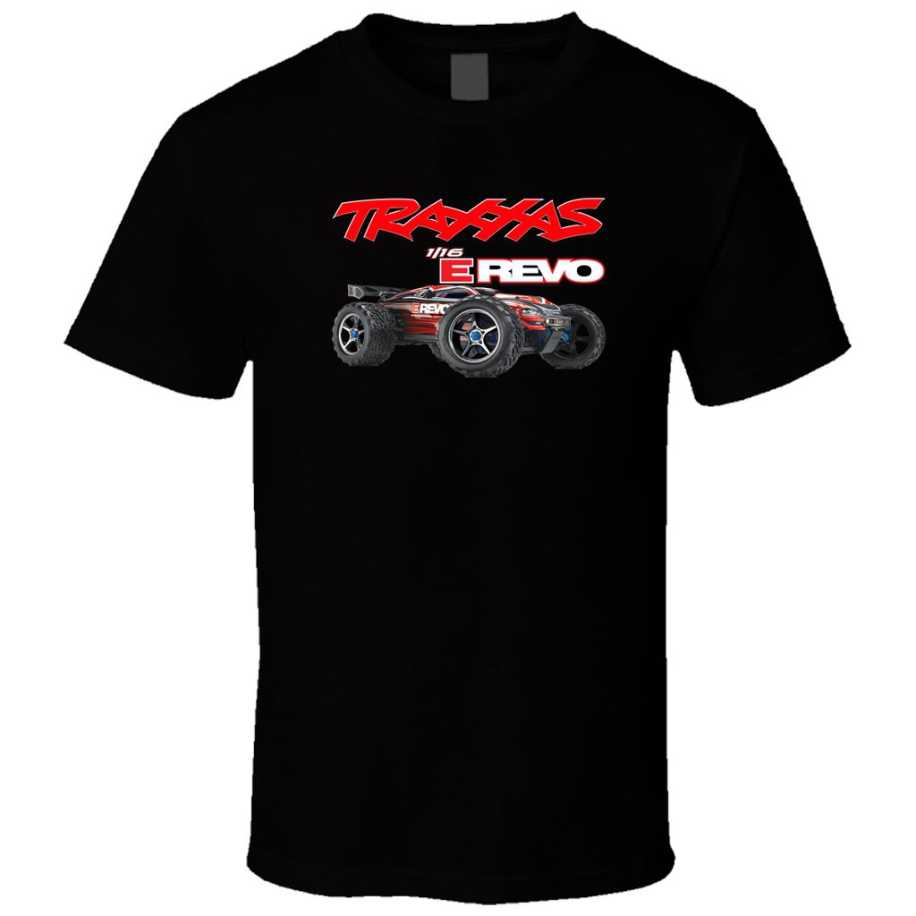 tshirtเสื้อยืดคอกลมฤดูร้อนXTER Traxxas E-Revo 3 Black cotton round Men T Shirt tee top 2uavSto4XL