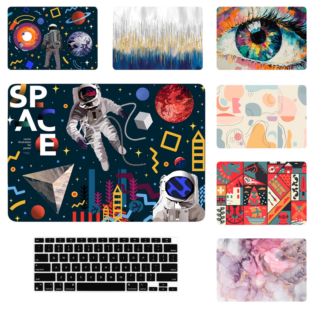Art Series พิมพ์ Hard Shell สําหรับ Macbook Air case 13 13.6 14 15 16 นิ้ว M1 M2 M3 A3113 A2681 A2918 Air13 A2337 A2179 A1932 Pro13 A1989 A2159 A1708 แป้นพิมพ์