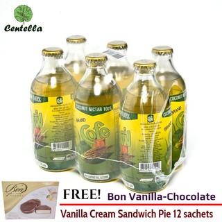 COFE SUGAR PALM 320 ML.*6 Free Bon Vanilla-Chocolate Vanilla Cream Sandwich Pie 12 sachets 240 gram