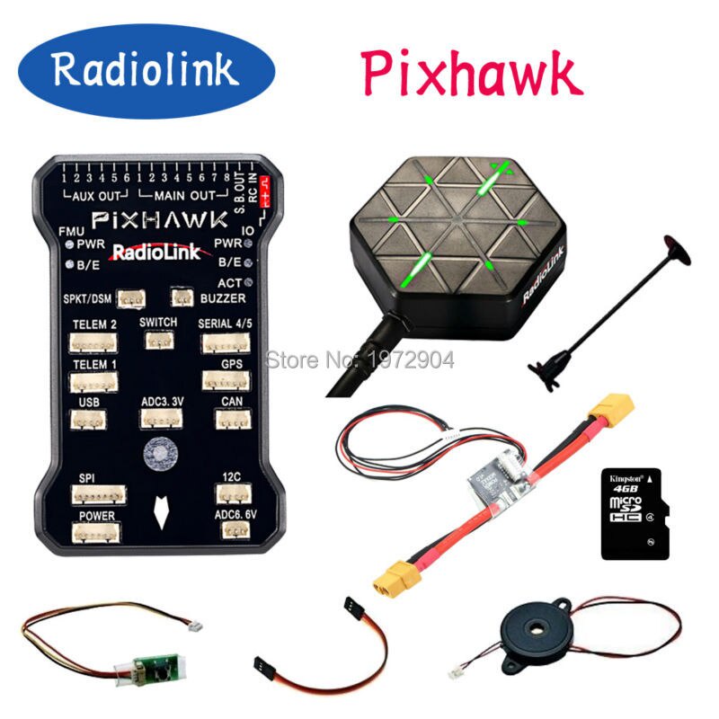 Radiolink Pixhawk PX4 32 บิต ARM Flight Controller + NEO-M8N GPS + Pixhawk โมดูลสําหรับ RC Multiroto