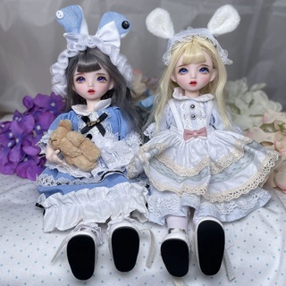 30 ซม. BJD แต่งหน้าตุ๊กตาข้อต่อ 3D ตุ๊กตาตาจริงสาววันเกิดของขวัญ 6 คะแนนแต่งตัวตุ๊กตาเปลี่ยนเสื้อผ้าและผม